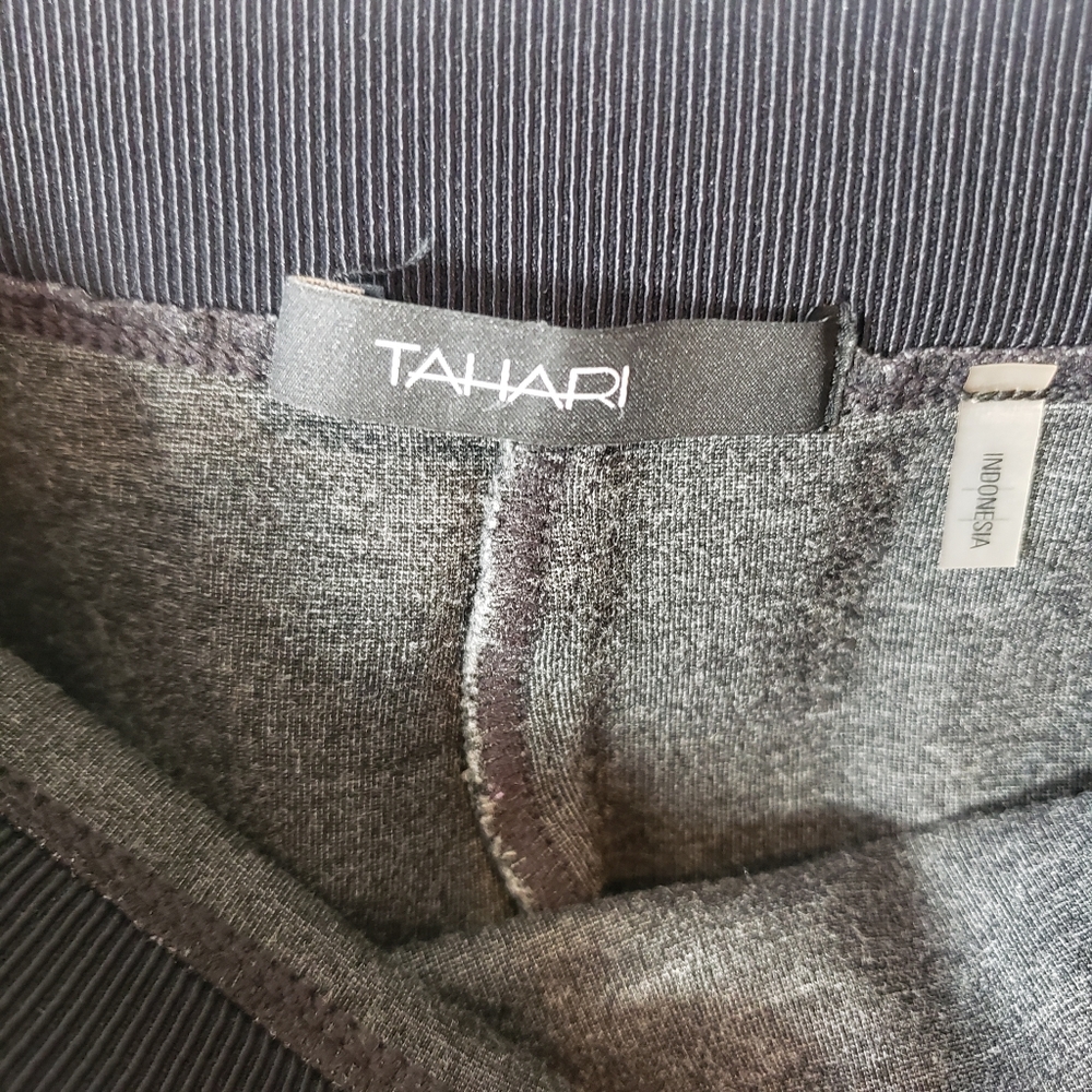 Tahari Women's Skirt Gray Pull On Mini Size Meduim Minimalist - Picture 6 of 9